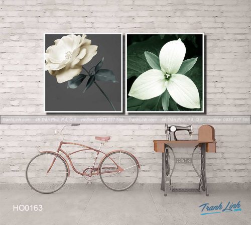 Bo tranh canvas hoa treo tuong trang tri phong khach 122