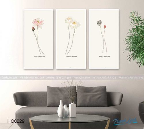 Bo tranh canvas hoa treo tuong trang tri phong khach 21