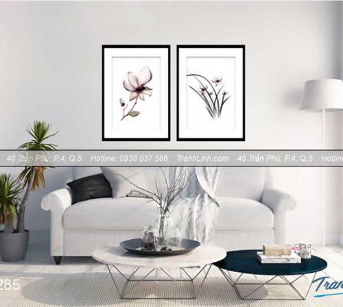 Bo tranh canvas hoa treo tuong trang tri phong khach 220