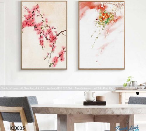 Bo tranh canvas hoa treo tuong trang tri phong khach 26