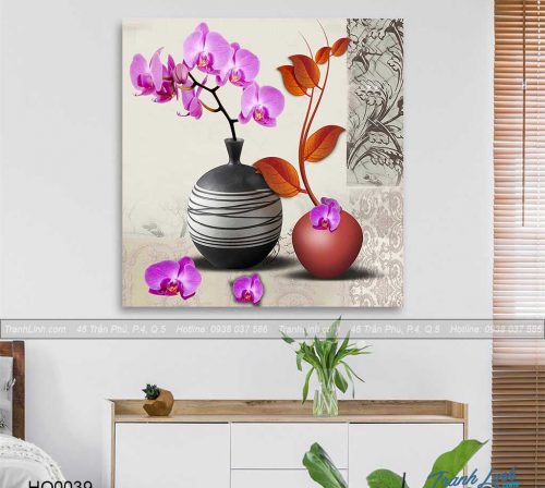 Bo tranh canvas hoa treo tuong trang tri phong khach 28