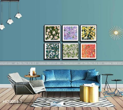 Bo tranh canvas hoa treo tuong trang tri phong khach 42