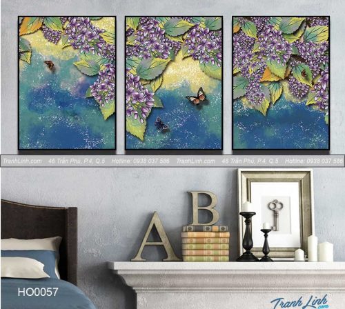 Bo tranh canvas hoa treo tuong trang tri phong khach 45