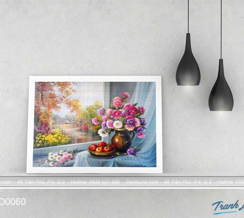 Bo tranh canvas hoa treo tuong trang tri phong khach 47