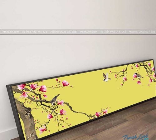 Bo tranh canvas hoa treo tuong trang tri phong khach 58