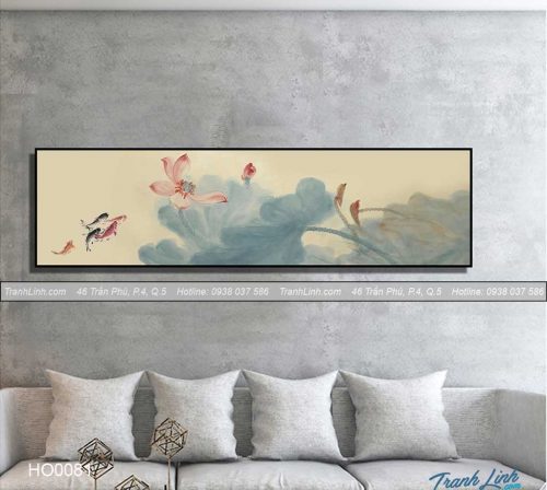 Bo tranh canvas hoa treo tuong trang tri phong khach 59