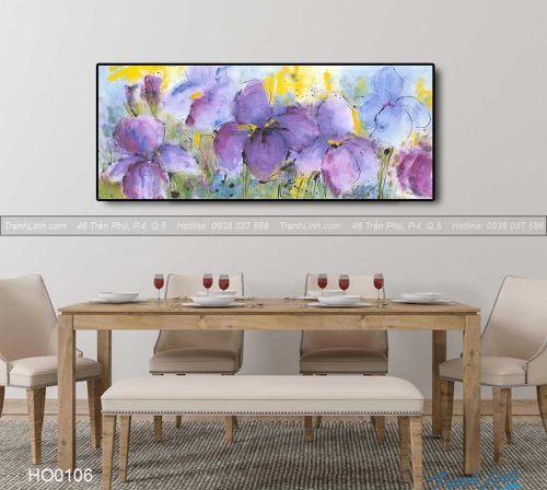 Bo tranh canvas hoa treo tuong trang tri phong khach 74