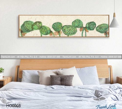 Bo tranh canvas hoa treo tuong trang tri phong ngu 2