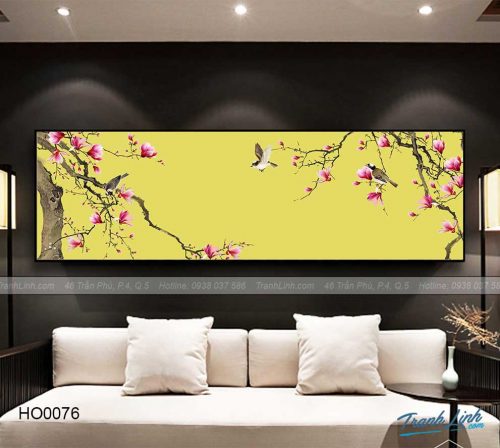 Bo tranh canvas hoa treo tuong trang tri phong ngu 21