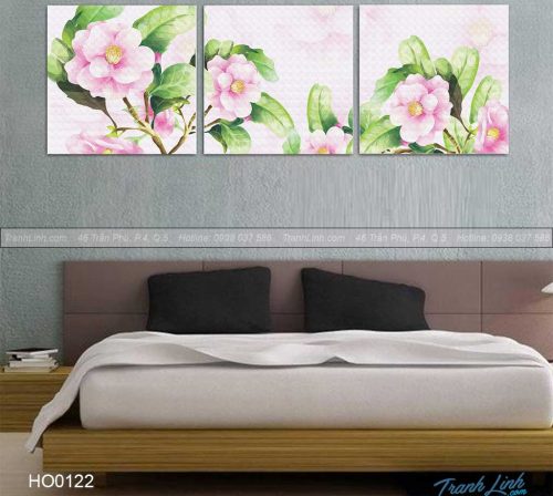 Bo tranh canvas hoa treo tuong trang tri phong ngu 38