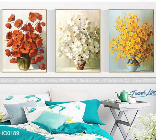 Bo tranh canvas hoa treo tuong trang tri phong ngu 43