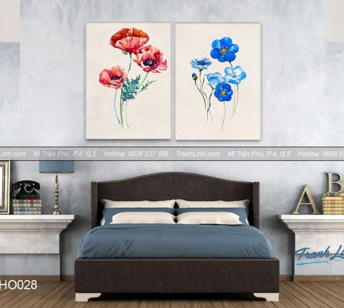 Bo tranh canvas hoa treo tuong trang tri phong ngu 47