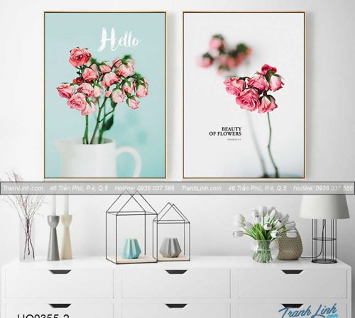 Bo tranh canvas hoa treo tuong trang tri phong ngu 61