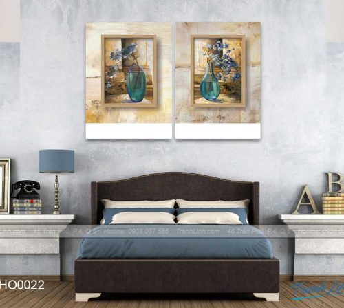 Bo tranh canvas hoa treo tuong trang tri phong ngu 7
