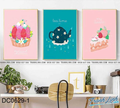 Bo tranh canvas treo tuong trang tri phong an 18