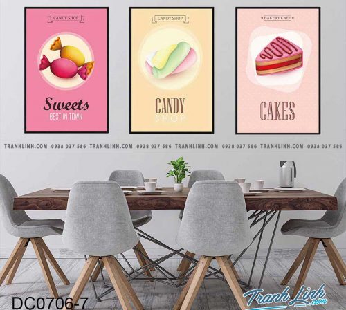 Bo tranh canvas treo tuong trang tri phong an 30