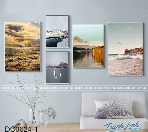 Bo tranh canvas treo tuong trang tri phong ngu 198