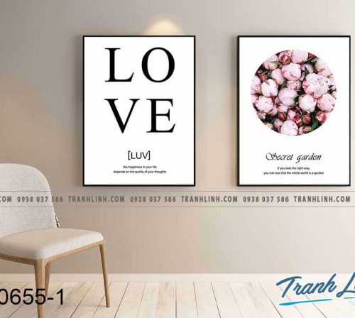 Bo tranh canvas treo tuong trang tri phong ngu 214