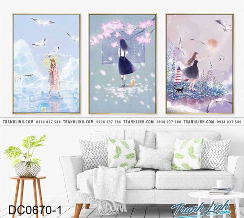 Bo tranh canvas treo tuong trang tri phong ngu 220