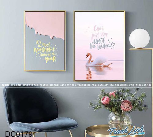 Bo tranh canvas treo tuong trang tri phong ngu 84