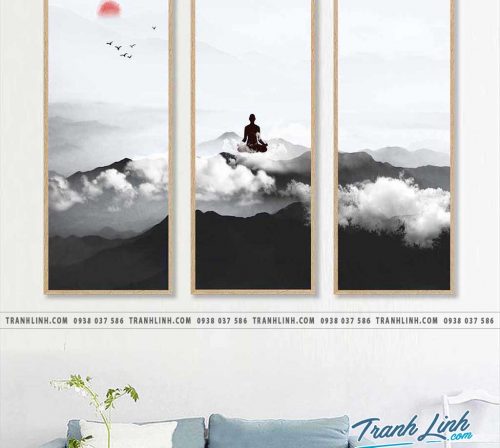 Bo tranh canvas treo tuong trang tri phong tho 13
