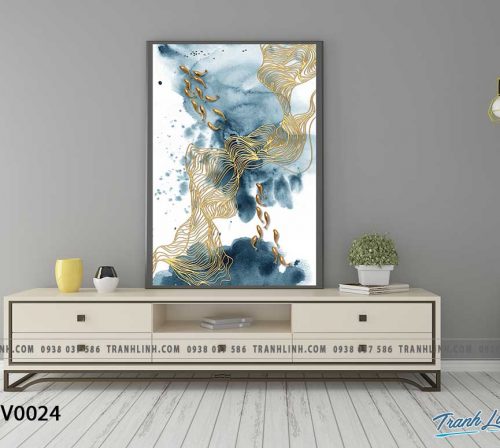 Tranh canvas treo tuong trang tri ca chep 1