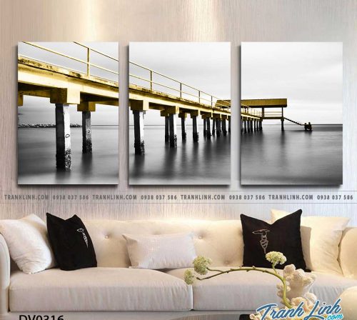 Tranh canvas treo tuong trang tri phong khach phong canh truu tuong 104