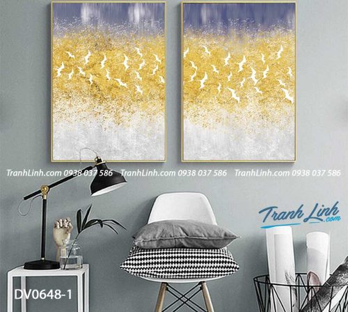 Tranh canvas treo tuong trang tri phong khach phong canh truu tuong 170