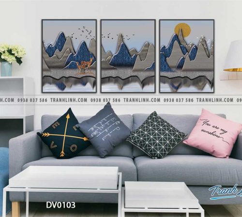 Tranh canvas treo tuong trang tri phong khach phong canh truu tuong 23