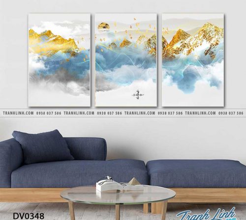 Tranh canvas treo tuong trang tri phong khach phong canh truu tuong 239