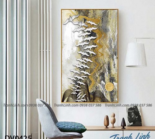Tranh canvas treo tuong trang tri phong khach phong canh truu tuong 240