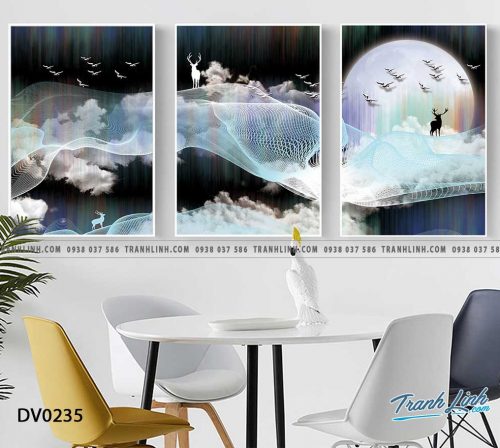 Tranh canvas treo tuong trang tri phong khach phong canh truu tuong 83