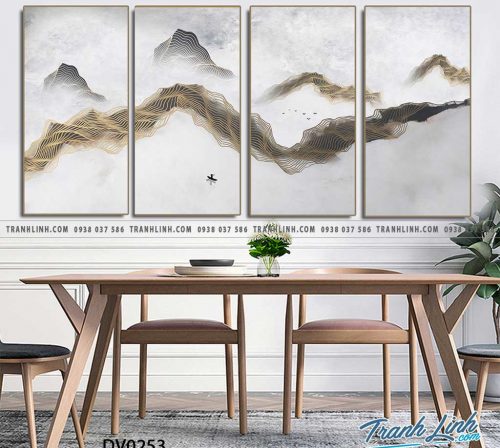 Tranh canvas treo tuong trang tri phong khach phong canh truu tuong 88