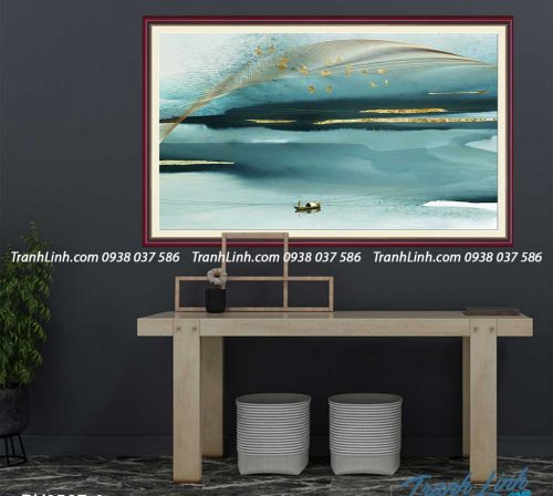 Tranh canvas treo tuong trang tri phong ngu phong canh truu tuong 64