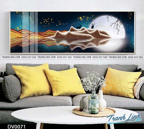 Tranh canvas treo tuong trang tri phong ngu phong canh truu tuong 9