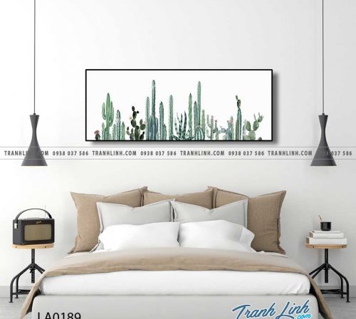 bo tranh canvas la cay nhiet doi trang tri 40