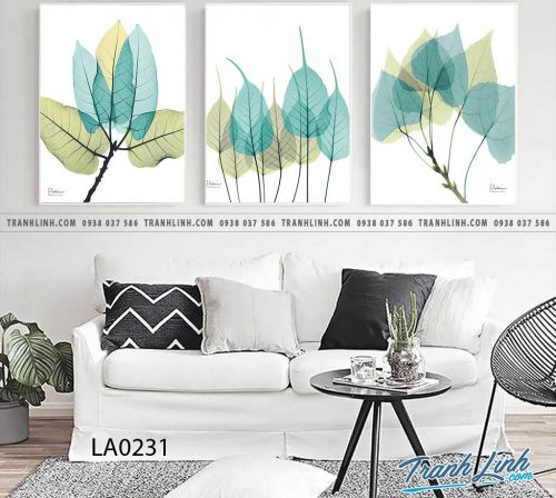 tranh canvas treo tuong trang tri la cay cau thang 115