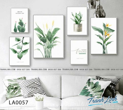 tranh canvas treo tuong trang tri la cay cau thang 38