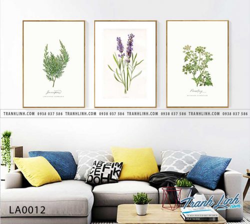 tranh canvas treo tuong trang tri la cay cau thang 7