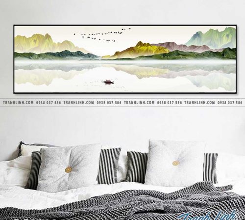 Bo tranh Canvas treo tuong trang tri phong khach phong canh PC0003