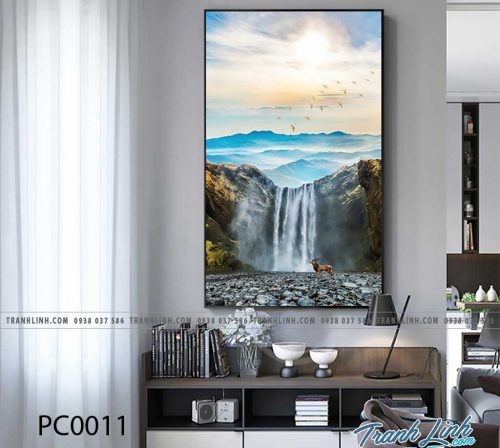 Bo tranh Canvas treo tuong trang tri phong khach phong canh PC0011