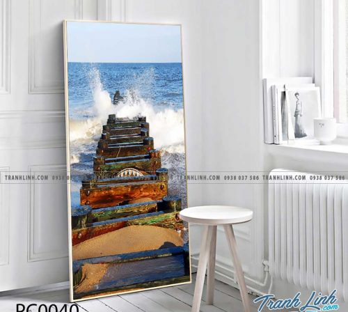 Bo tranh Canvas treo tuong trang tri phong khach phong canh PC0040