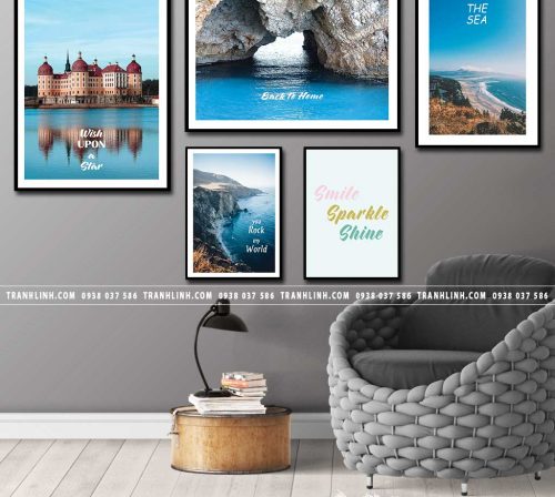 Bo tranh Canvas treo tuong trang tri phong khach phong canh PC0071