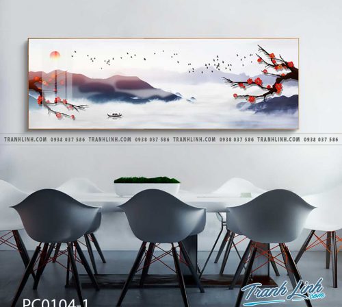 Bo tranh Canvas treo tuong trang tri phong khach phong canh PC0104 1