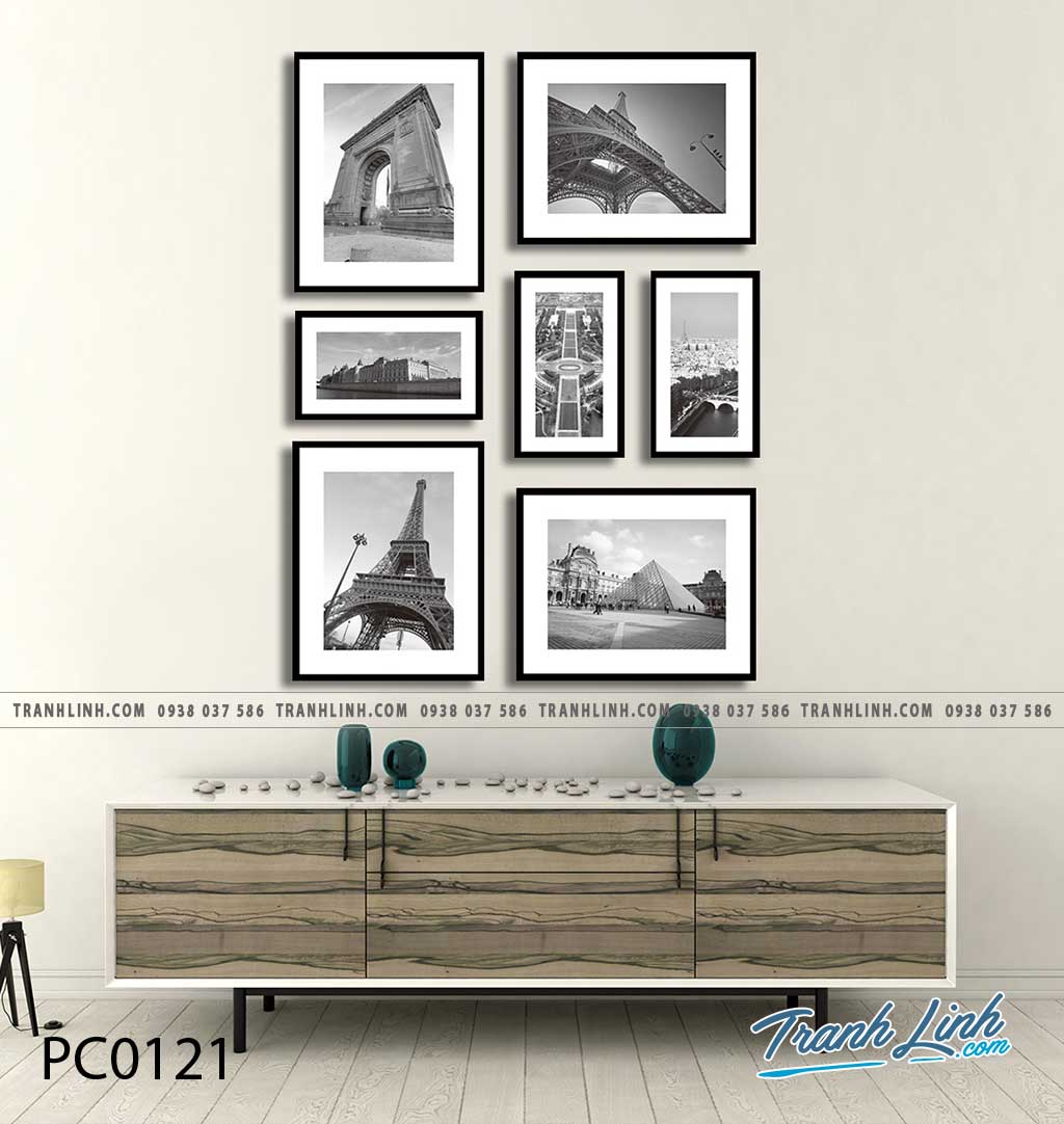 Bo tranh Canvas treo tuong trang tri phong khach phong canh PC0121