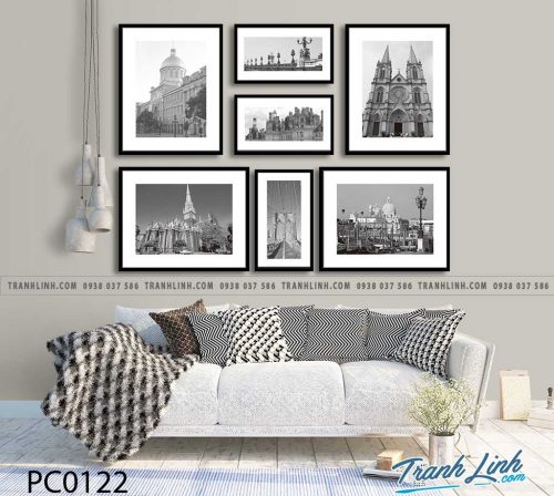 Bo tranh Canvas treo tuong trang tri phong khach phong canh PC0122