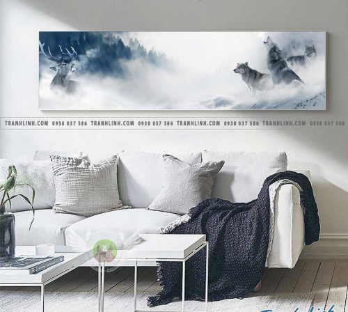 Bo tranh Canvas treo tuong trang tri phong khach phong canh PC0166