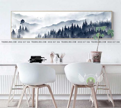 Bo tranh Canvas treo tuong trang tri phong khach phong canh PC0174