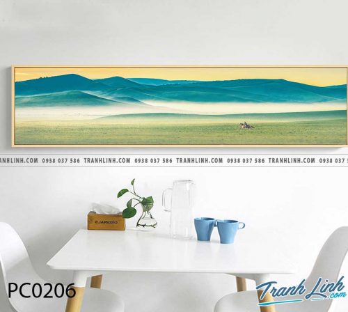 Bo tranh Canvas treo tuong trang tri phong khach phong canh PC0206
