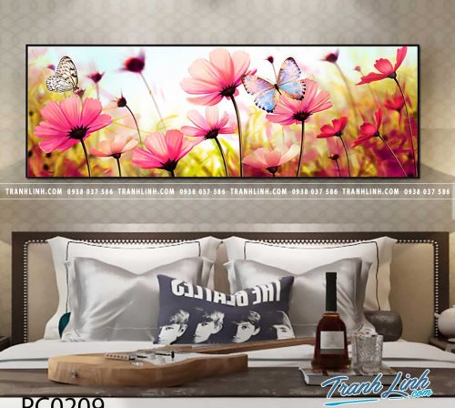 Bo tranh Canvas treo tuong trang tri phong khach phong canh PC0209
